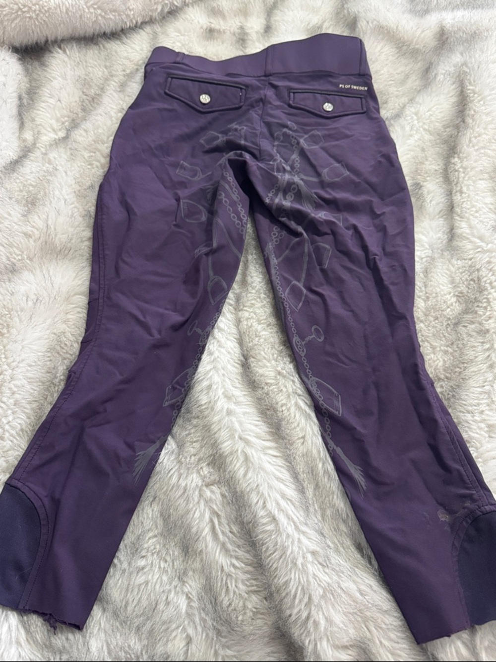 PS of Sweden Purple Equestrian Grip Breeches 24 - Picture 9 of 13